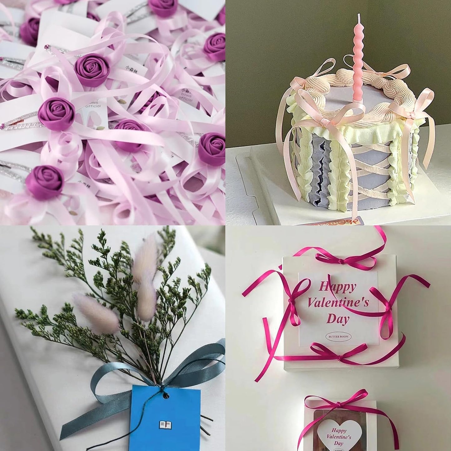 Cobalt Blue Satin Ribbon 1/4" X 50 Yards Solid Color Double Faced Ribbons Perfect for Crafts Wedding Decor Bow Making Arts Sewing and More