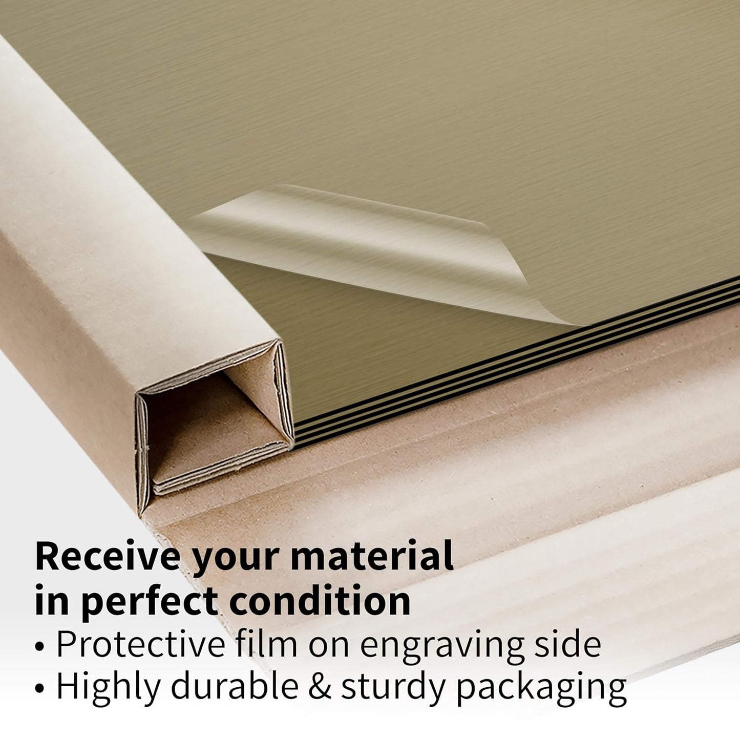 Trotec | Metallic Looking Acrylic Sheet | 12"x24"x1/16, 4 Pcs | Brushed Deep Bronze/Black | Metallic Finish - Scratch Resistant for Laser Engraving & Cutting,Printing,Glowforge,Name Plate | USA Made