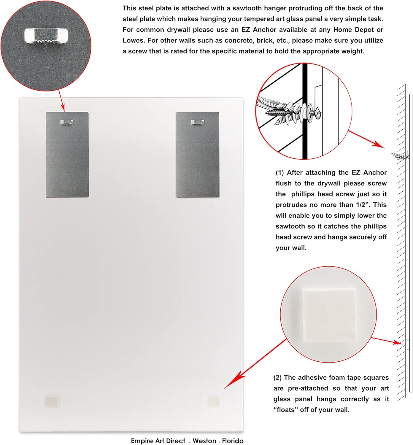 Empire Art Direct 48"x32" Frameless Tempered Glass Wall Art, Springing Tulips Wall Art, Flower Wall Decor, Ready to Hang, X-Photography Wall Decor, Living Room, Bedroom, Home Office