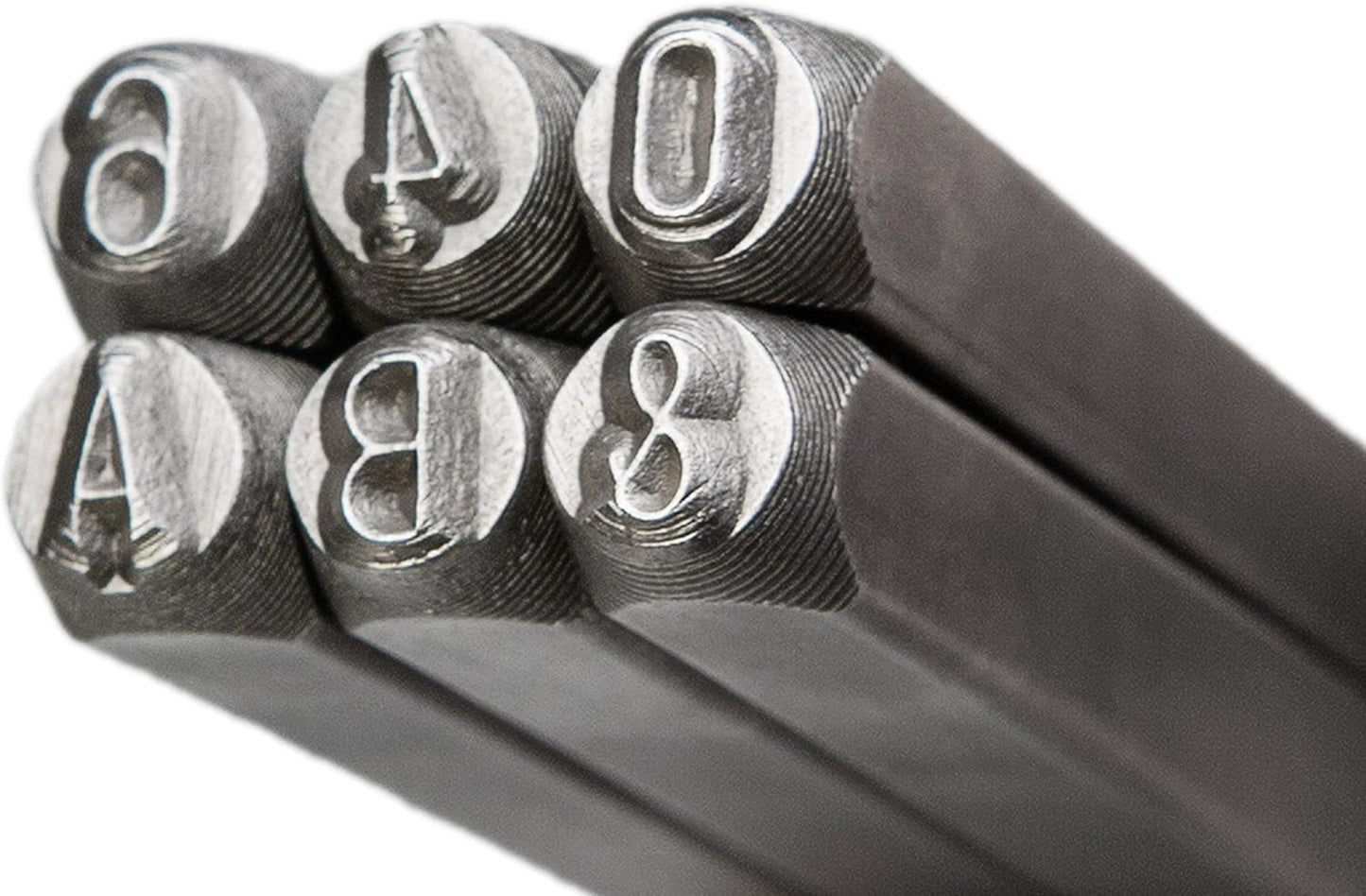 HimaPro Letter and Number Stamp Set 36pcs 40Cr Alloy Steel Metal Stamp Number & Letter Punch Set in a Wooden case (3mm 1/8 Inch)