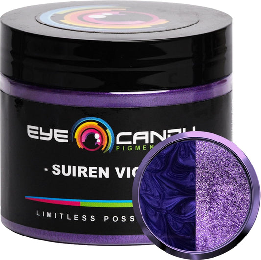Eye Candy Premium Mica Powder Pigment “Suiren Violet” (50g) Multipurpose DIY Arts and Crafts Additive | Woodworking, Epoxy, Resin, Paint, Soap, Bath Bombs, Nail Polish (Suiren Violet, 50G)