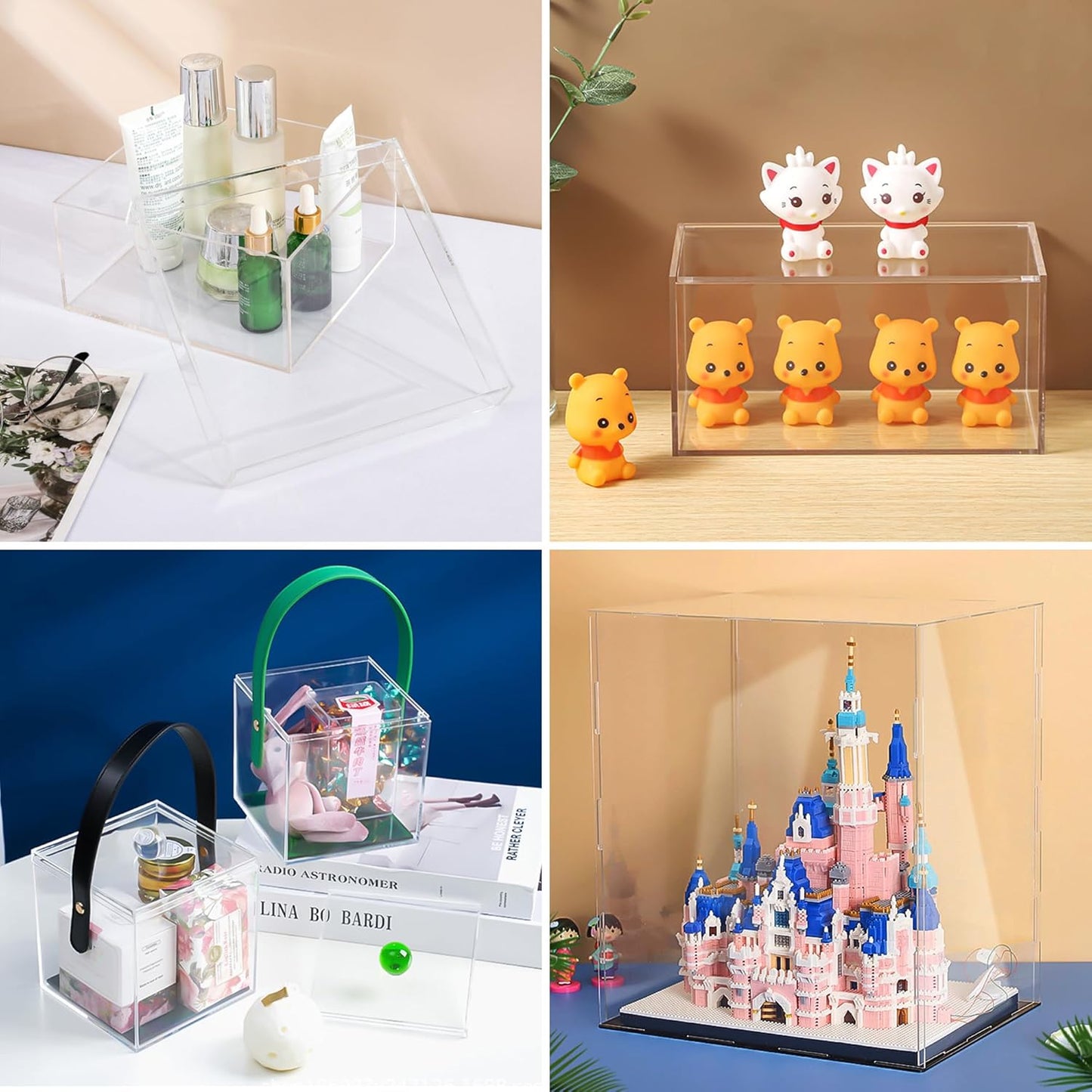 10 Pack 5.12x7.08 Clear Acrylic Sheet 1mm Thick, Clear Plexiglass Sheet 13x18cm, Plastic Plexiglass Board Acrylic Board for Wall Crafts Glass Picture Frame DIY Projects Signs and Painting