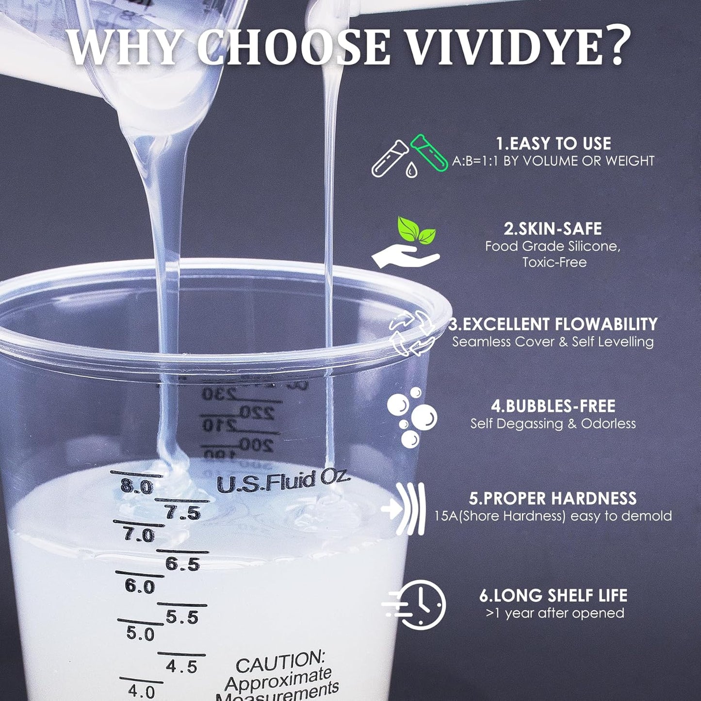 Silicone Mold Making Kit - 100oz Translucent Liquid Silicone Rubber for Mold Making - Elastic 1:1 Mixing Ratio Fast Curing Molding Silicone for Casting, DIY Resin Molds, Candle Molds, Soap Mold, Craft