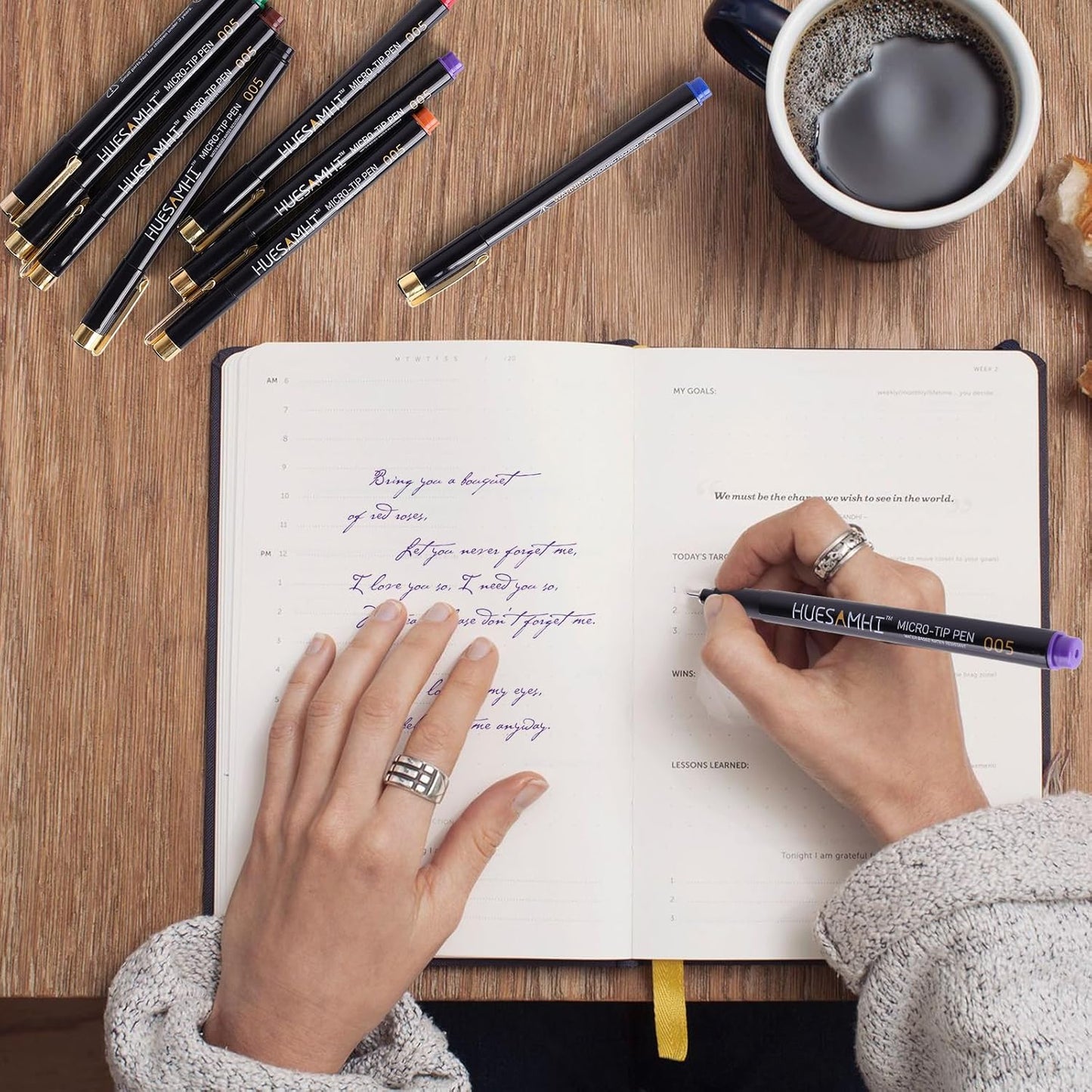 005 Micro Pen,20 Colors Waterproof Ink 0.20mm Fine Tip FineLiner Pens for Art Illustration,Sketching, Anime, Bullet journal,and Technical Drawing