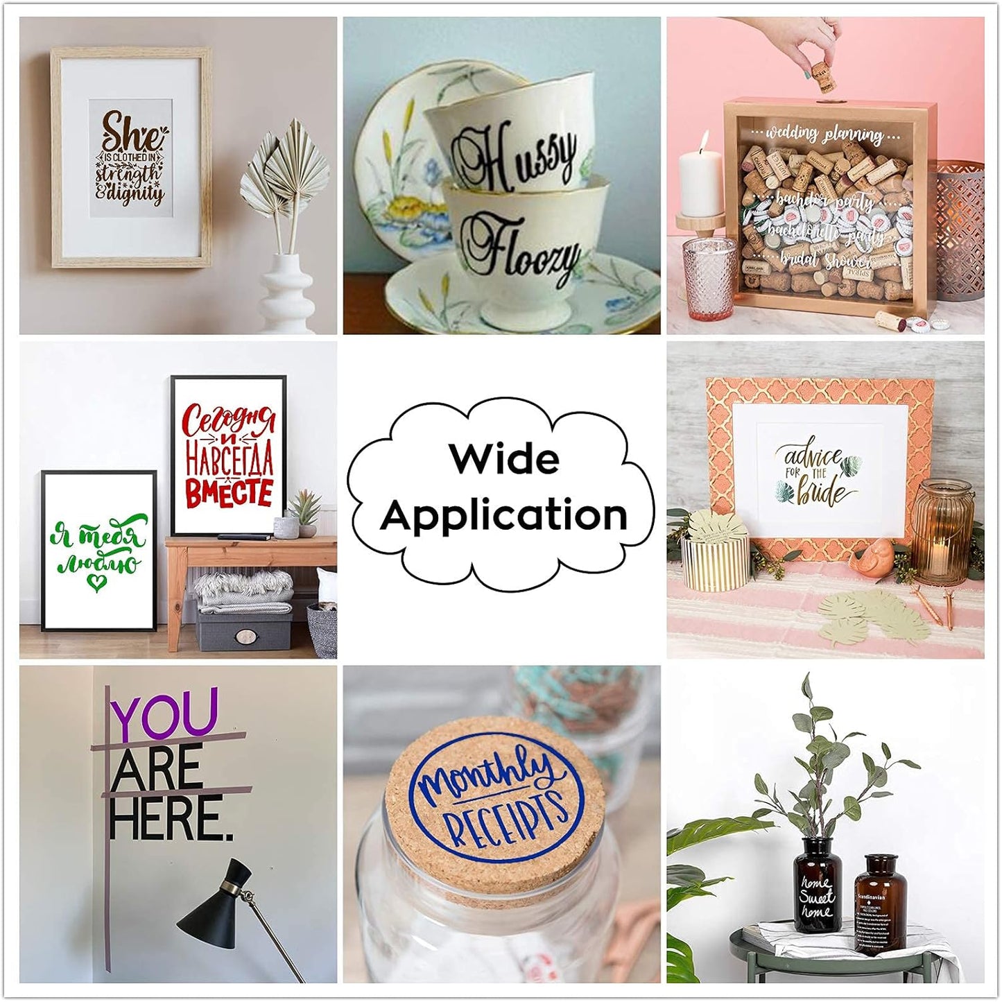 HTVRONT Gold Permanent Vinyl - 12 Pack for Cutting Machine - 10 Sheets 12" x 12"& 2 Transfer Tape Sheets for Party Decoration, Sticker, Craft Cutter, Car Decal (Glossy)