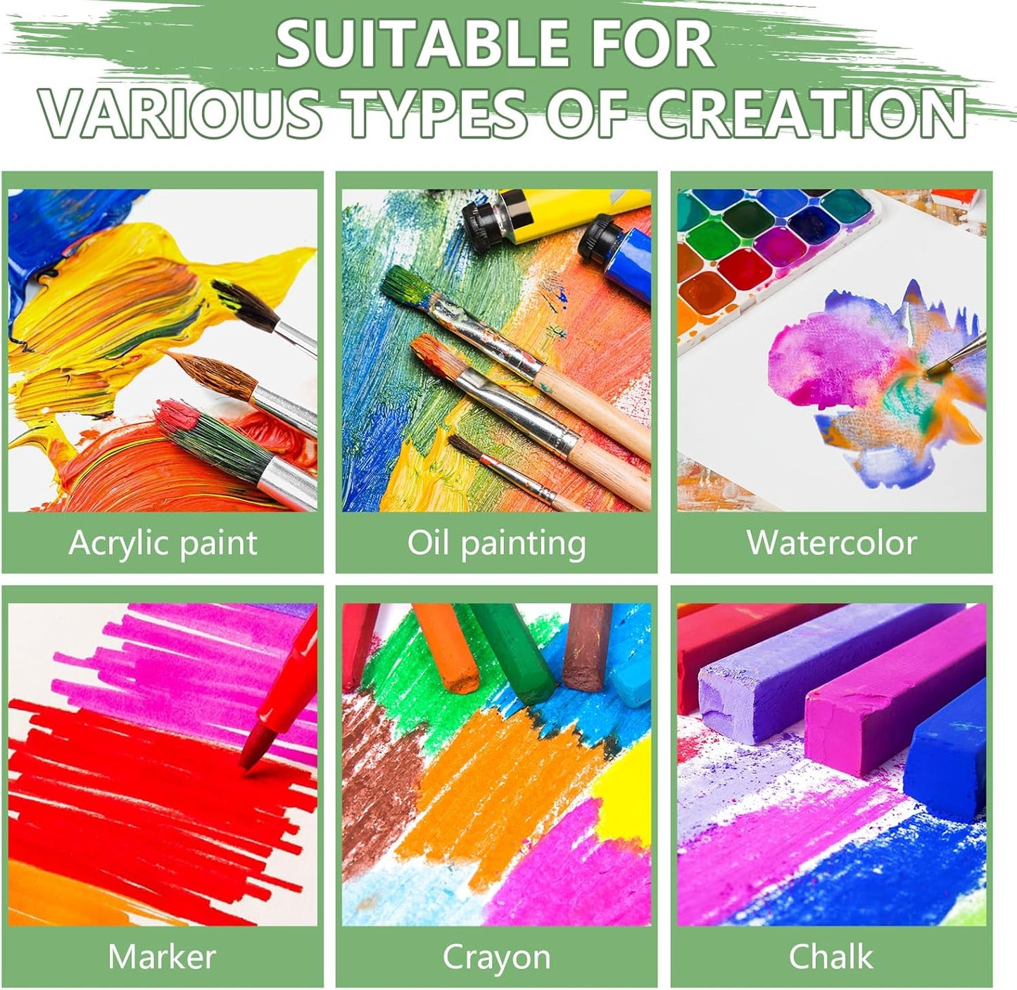 FUMILE Canvas Boards for Painting 8x10, 46 Pack Canvases Primed Acid Free Blank Canvas Panels for Classroom and Parties