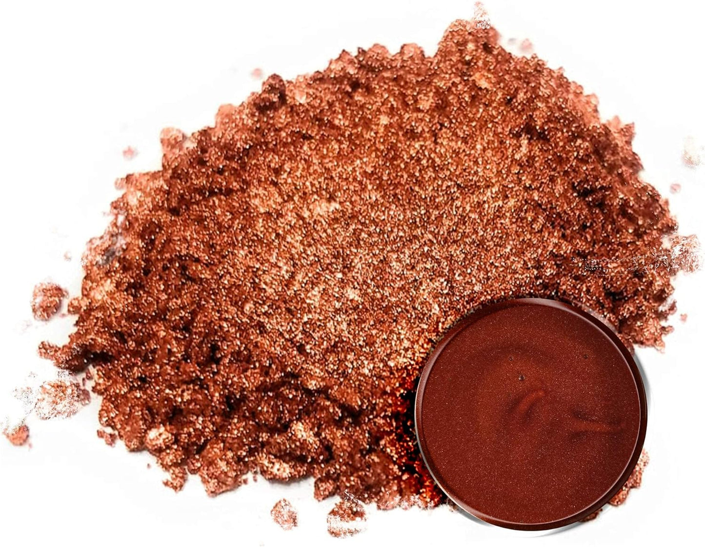 Eye Candy Pigments Premium Copper Mica Powder - Motoka Copper (50gr) - for Epoxy, Resin, Soap, Paint, Woodworking, Acrylic Pouring, Bath Bombs, Fishing Lures - DIY Arts and Crafts Additive