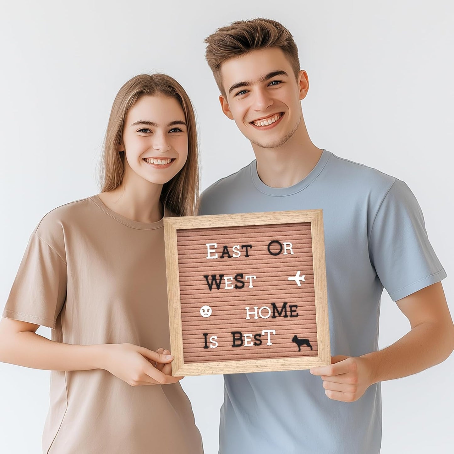 Pre-Cut Letters for Felt Letter Board, 736 Pieces Including Characters, Numbers, Symbols, Daily Words Cursive Letters with Sorting Tray for Changeable Plastic Message Boards (White)