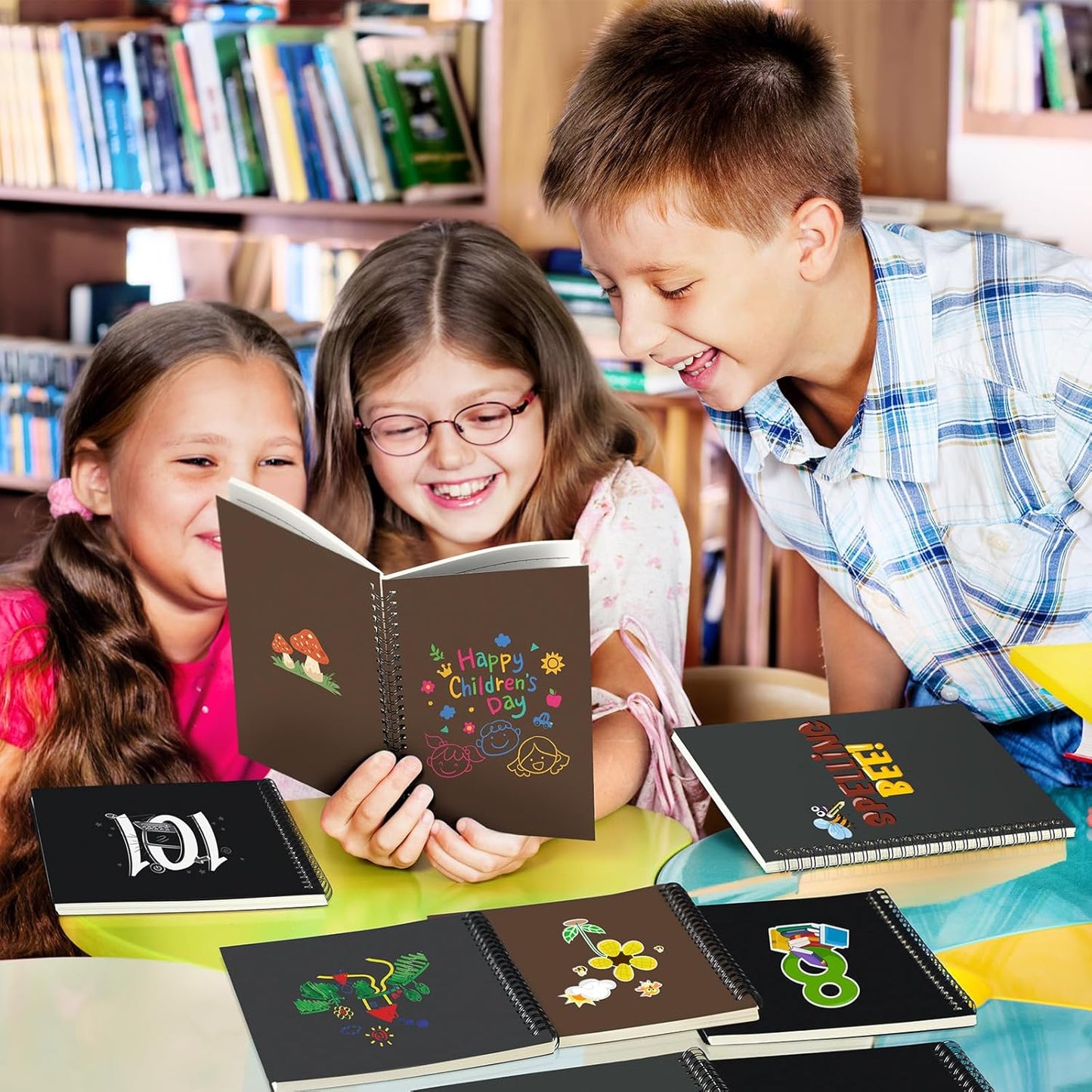 Yahenda 3 Pcs Spiral Notebook Bulk A5 Journal Lined 8.3'' x 5.5'' Writing Composition Paper Small Notepad Subject Notebook for Students Office Business Back to School Supplies (Dark Color)