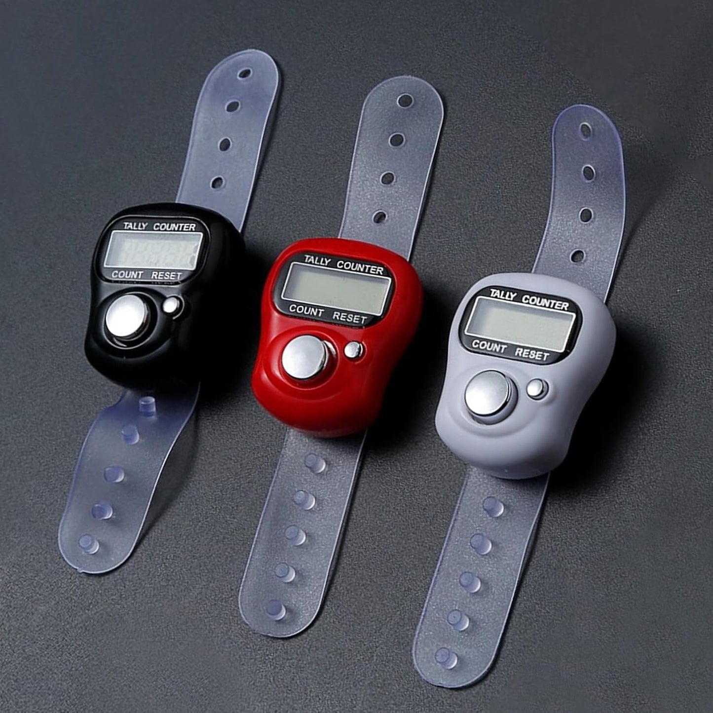 Digital Finger Clicker Counter - 5-Digit LCD Handheld Tally for Lap/Pitch/Knitting/Crochet/People Counting - Multi-Function Device for Classroom, Sports & Events