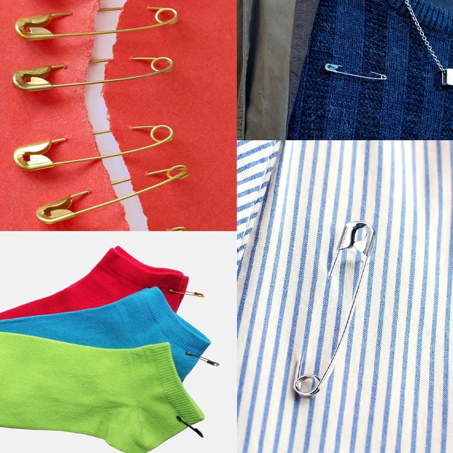 60PCS-3Inch Large Silver Safety Pins, Rust-Resistant Nickel Plated Steel, Sharp Edge, Multi-Use