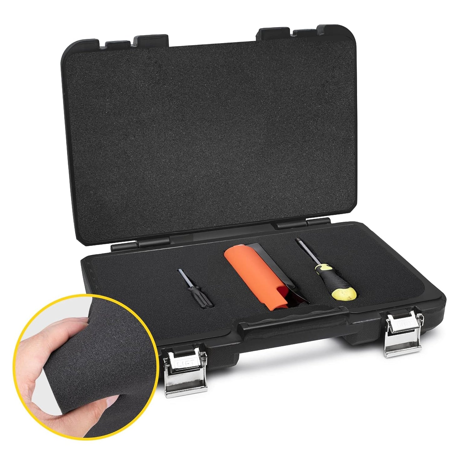 DECOHS 8 Pcs Polyurethane Foam Sheet- 16 x 12 x 1 Inch Cuttable Foam Inserts for Cases- Packing Foam Pads for Toolbox Camera Storage and Crafts