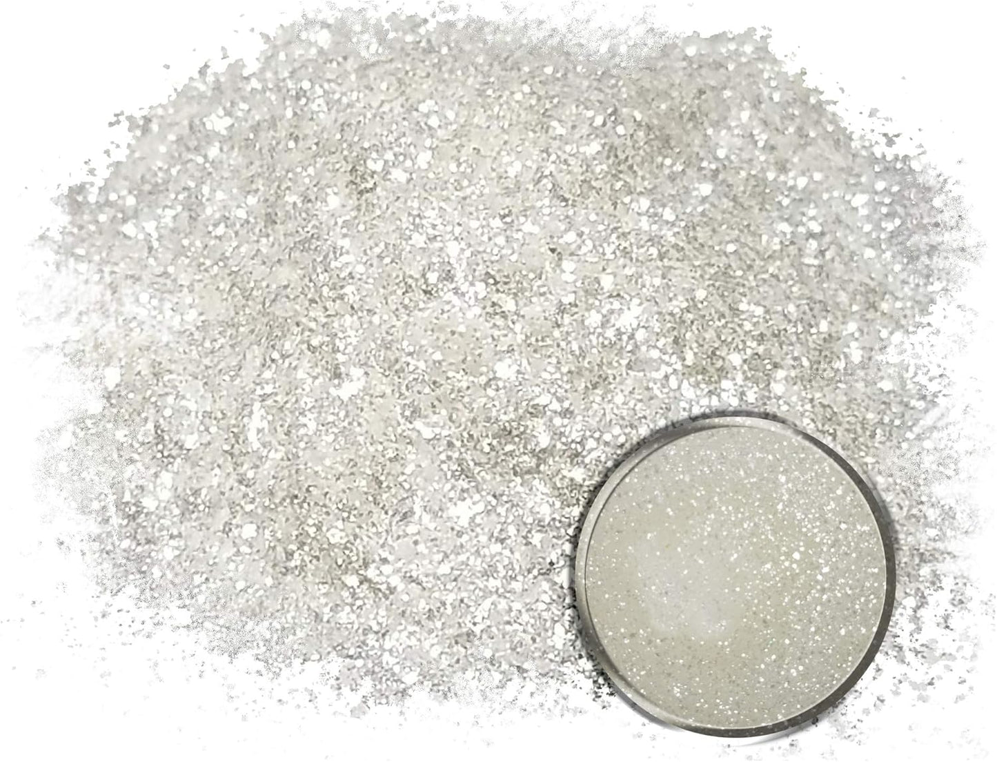 Eye Candy Pigments Premium White Mica Powder - Icicle (25gr) - for Epoxy, Resin, Soap, Paint, Woodworking, Acrylic Pouring, Bath Bombs, Fishing Lures - DIY Arts and Crafts Additive