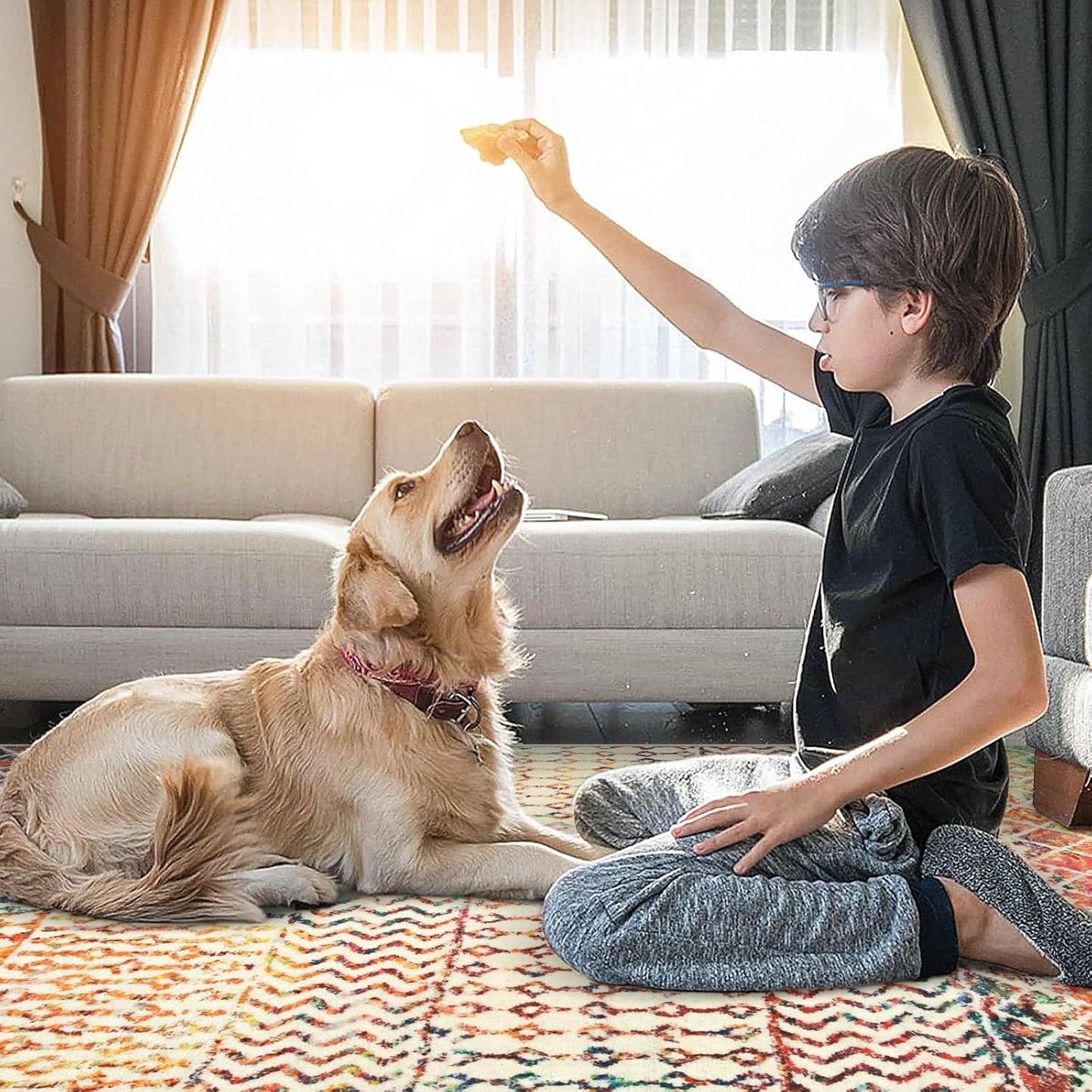 Moroccan Hallway Runner Rug 2x6, Ultra Soft Non Slip Bathroom Runner Rug, Low-Pile Washable Hallway Rug Front Door Mat Neutral Rug for Bathroom Laundry Room Bedroom