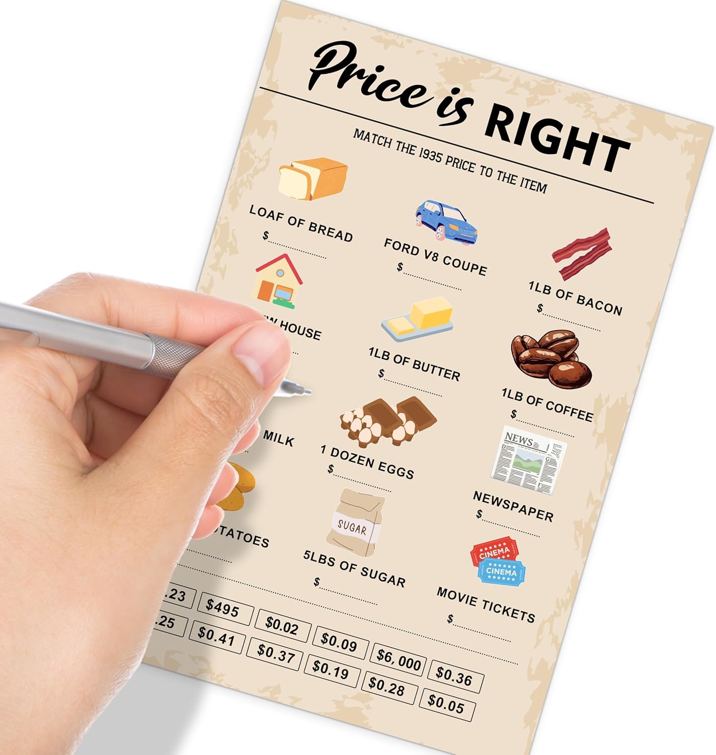 90 th Birthday Party Games, Set of 2 Activities for 15 Guests, Born in 1935 Games Bundle, Birthday Party Supplies for Adults, Pack of 30 Cards