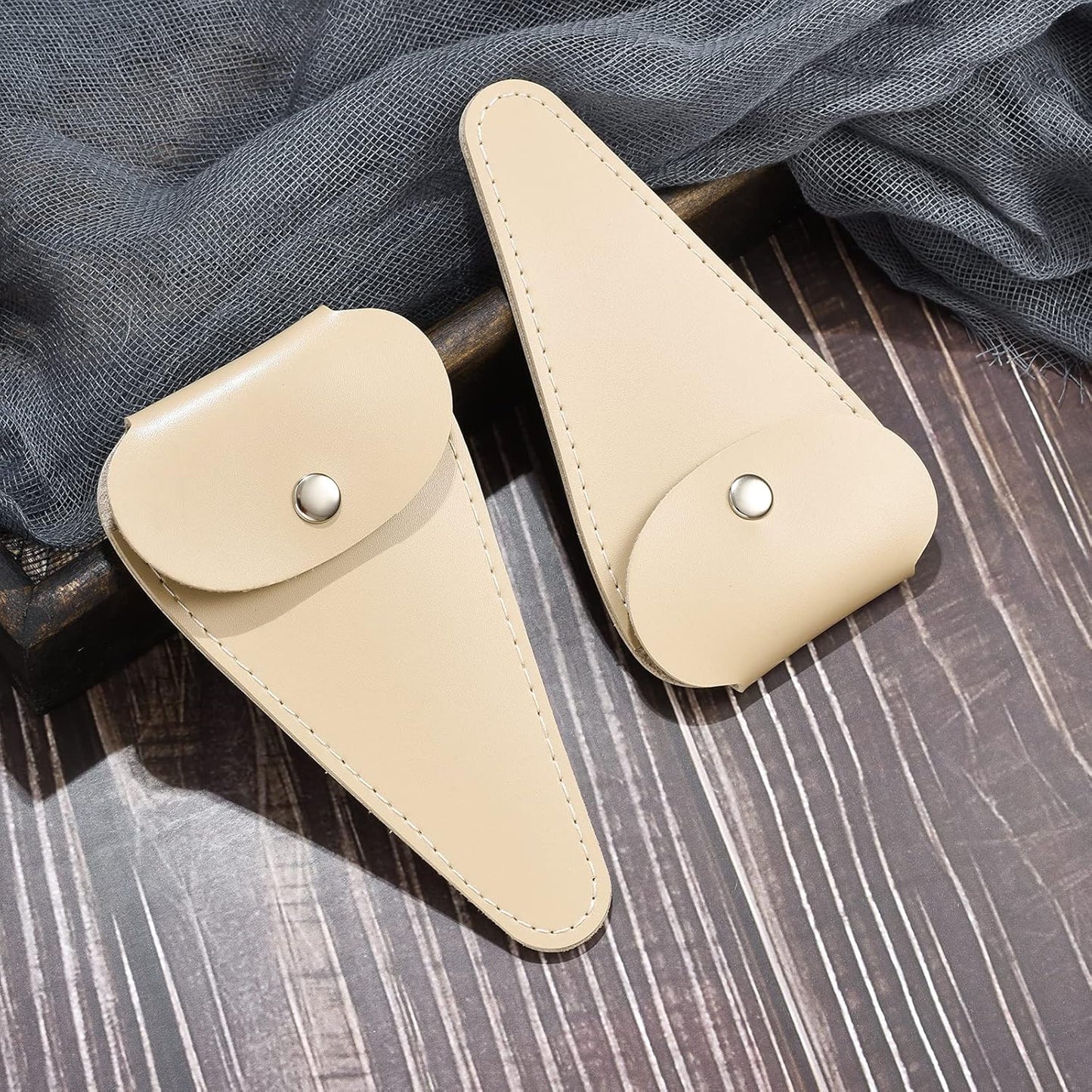 5 inches Embroidery Scissors Sheath, Small Sharp Pointed Vintage Scissors Protective Case for Storing Regular Shears – 2 Pack