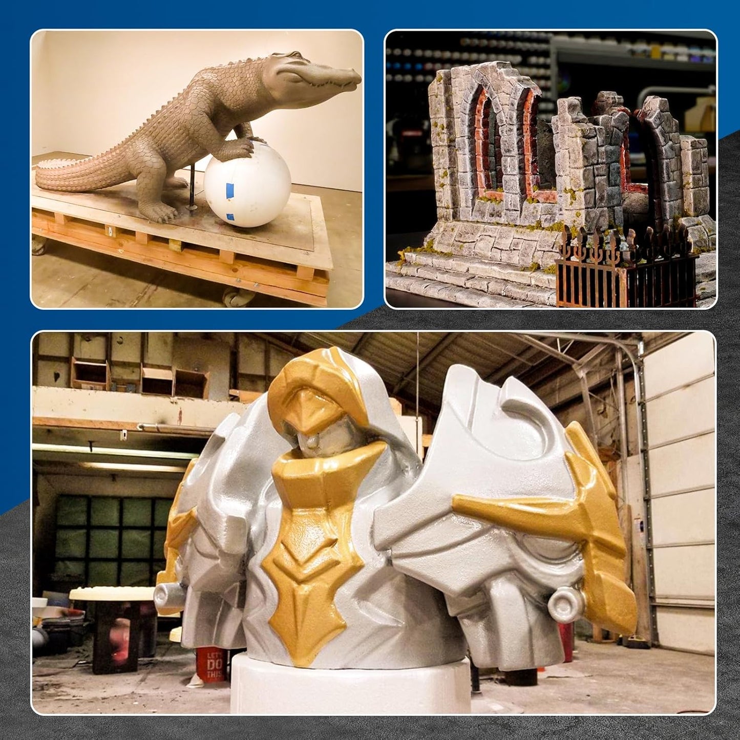 GOCHANGE Hot Knife Foam Cutter, 110V / 240W Professional Electric Styrofoam Cutting Tools for Cutting Nylon Rope, Fabric, Medium & Low Density Foam with Portable Case