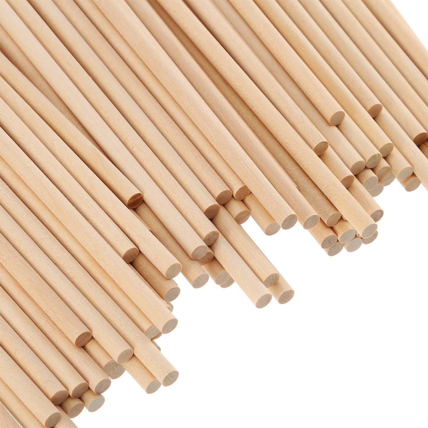 EBOOT 100 Pack Unfinished Natural Wood Craft 6 x 1/4 Inch Wooden Dowel Rods