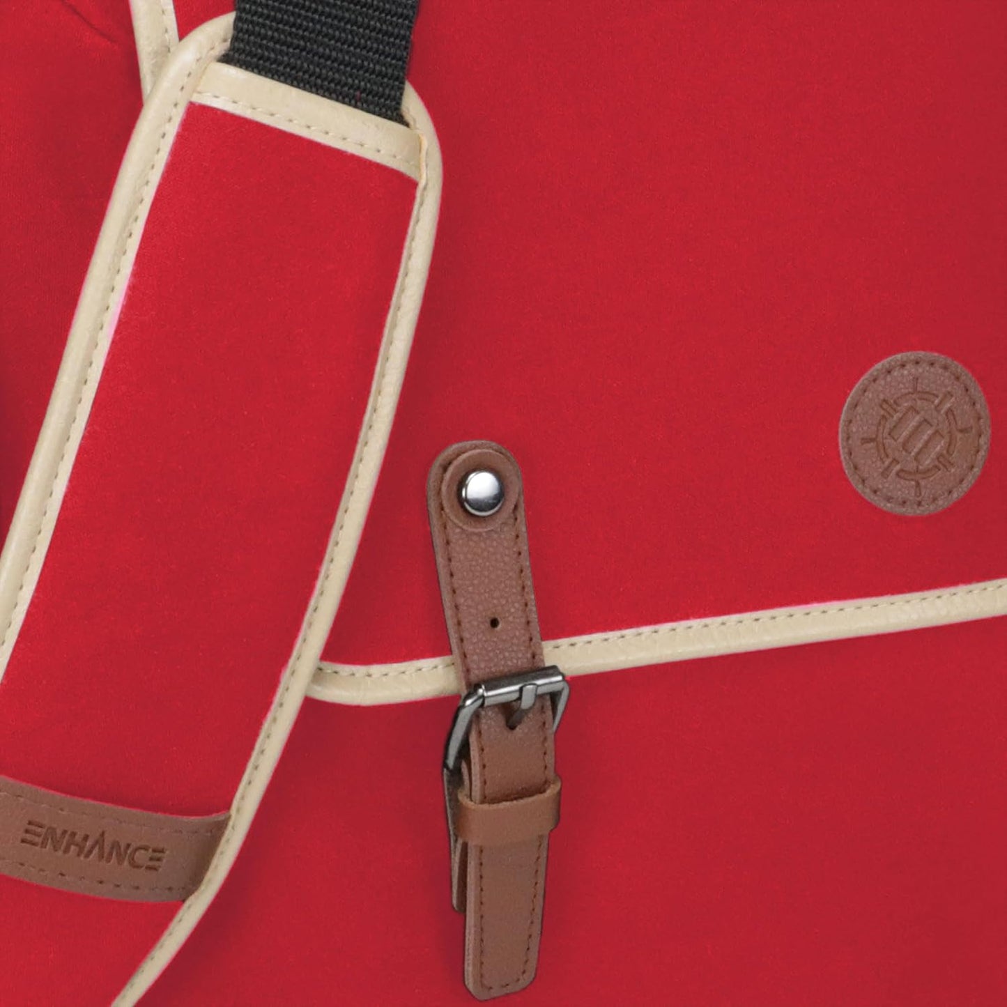 ENHANCE Designer Edition TCG Bag - MTG Shoulder Bag with Customizable Dividers & Accessory Pocket for Deck Boxes, Dice - Card Storage Compatible with Magic the Gathering, Lorcana (Red)