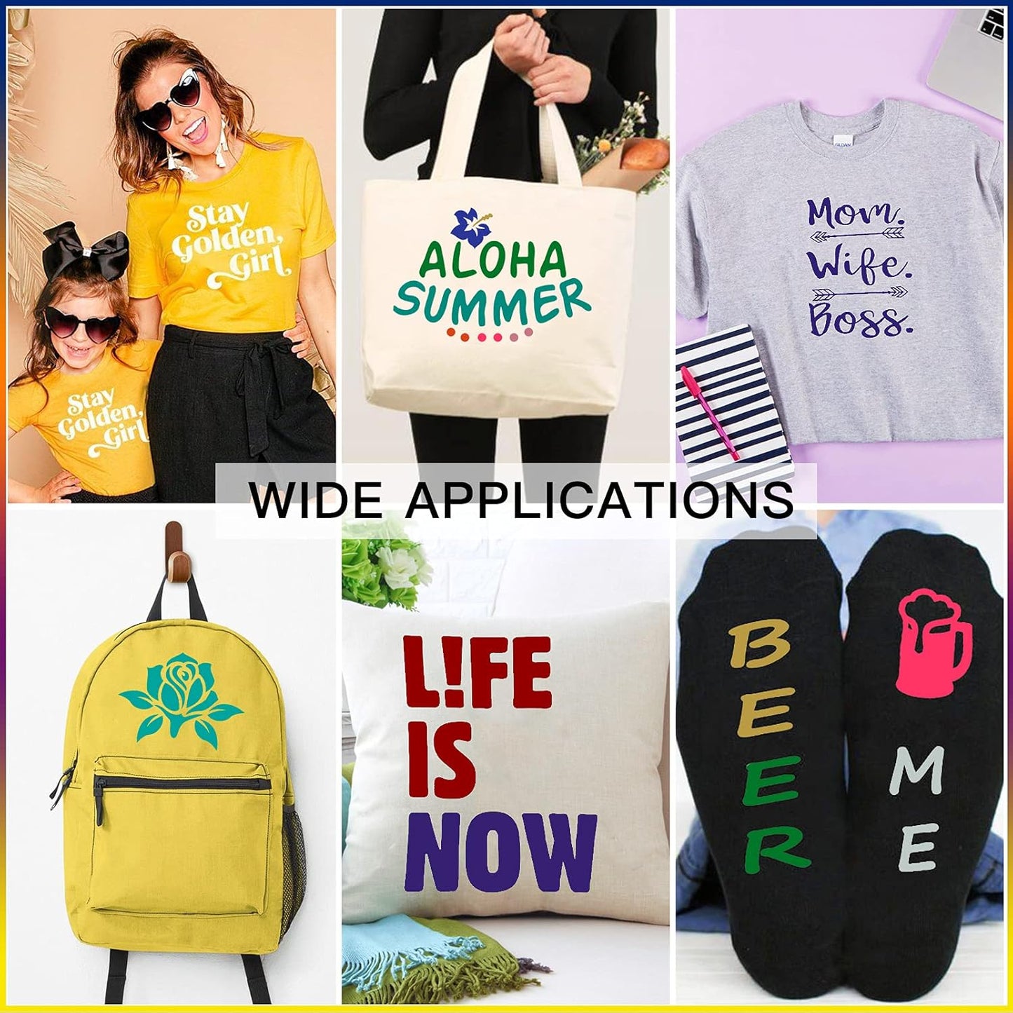 HTVRONT Red Heat Transfer Vinyl Bundle: 36 Pack 12" x 10" Iron on Vinyl Compatible with Cricut Cutting Machine, Silhouette Cameo or Heat Press Machine