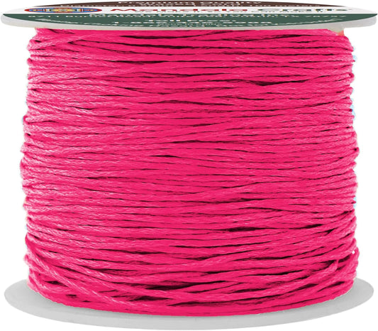 Mandala Crafts 0.5mm 109 Yards Hot Pink Cotton Waxed Cord for Jewelry Making Bracelet Cord Waxed String - Beading String Thread Jewelry Cords for Necklaces String