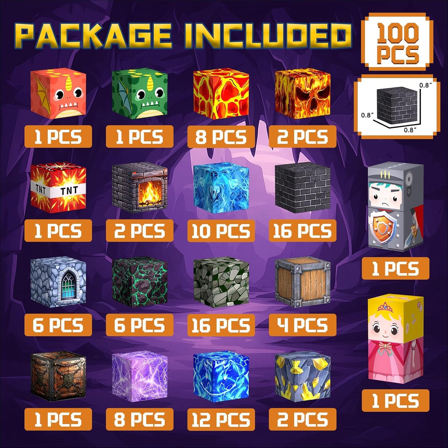 100PCS Magnetic Blocks - Build Magnet World Kids Building Toy, Magnetic Tiles Building Blocks Toddler STEM Montessori Toy Sensory Outdoor Toys for 3+ Year Old Boys&Girls, Christmas Birthday Gift