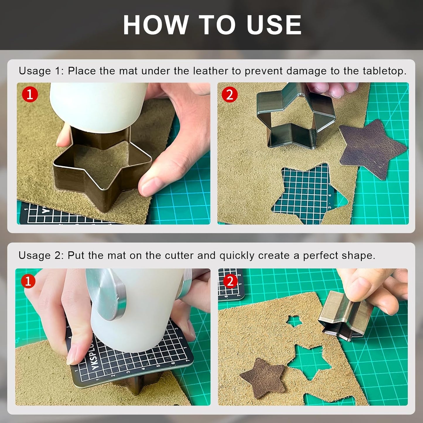 9 PCS Hollow Punch Cutter Set9 Sizes Star Shape Leather Cutting Dies Cutter ToolCutting Mold Punching Die Set for DIY Leather CraftLeather Cutter Hollow Punching Tool with Plastic Box SCS009