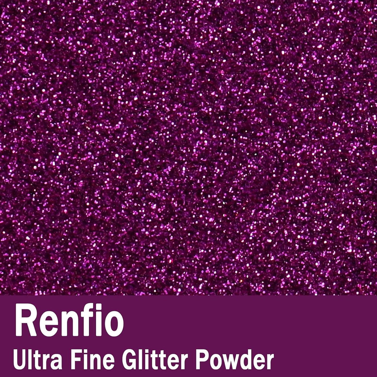 Renfio Ultra Fine Glitter Powder Metallic Resin Glitter 2.11 Oz (60g) PET Flakes Crafts Sequins 1/128" 0.008" 0.2mm Epoxy Chips Flakes for Tumblers Slime Decoration - Crape Myrtle