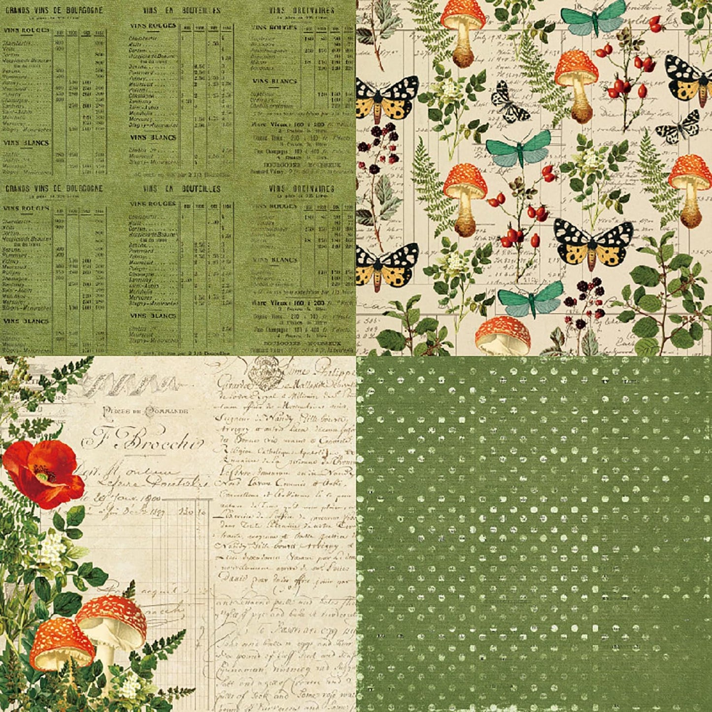 YASMEN Scrapbook Paper Pad 6x6, Vintage Patterned Cardstock, Single-Sided Decopodge, DIY Decorative Craft Paper, Scrapbooking Junk Journal Gift Card Making Supplies - 24 Sheets