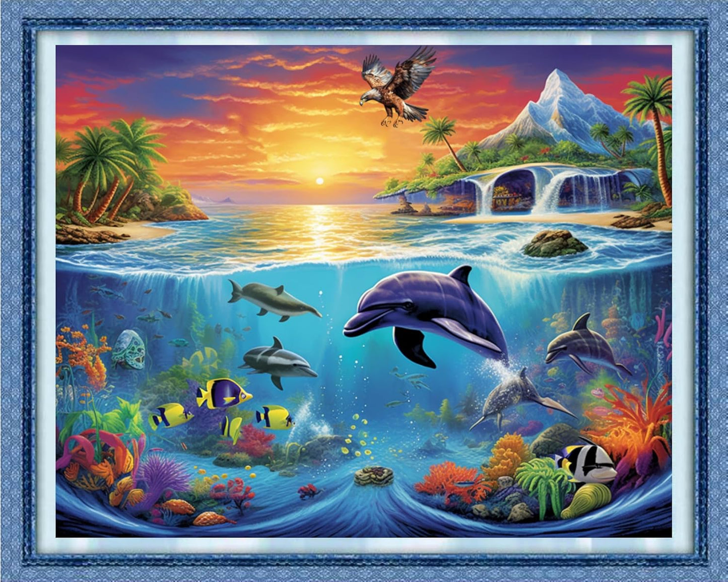 Dimxvean Stamped Cross Stitch Kits,Cross Stitch Kits for Adults Beginners,Embroidery Kits Full Range of Cross Stitch Stamped Kits Needlepoint Kits Cross Stitch Patterns- (Craftkit03)