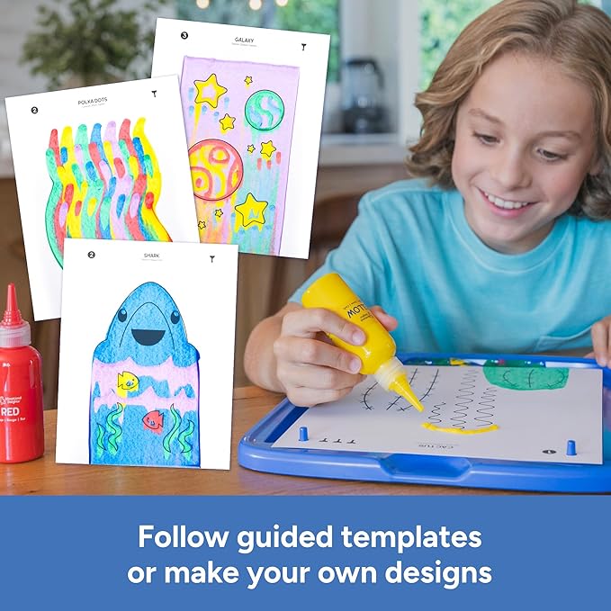 Educational Insights Squeegee Art Kit - Painting Kit for Kids, Children's Painting Kits, Screen Free Activites & DIY Projects, Mess-Free Art Kits for Kids, Boys & Girls Ages 5+