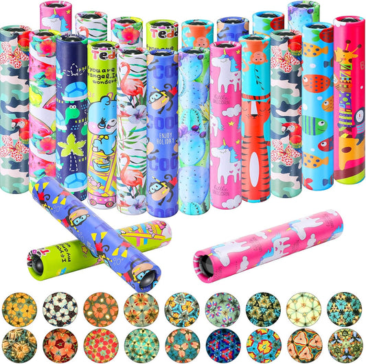 Chivao 20 Pcs Classic Kaleidoscopes Educational Toys for Party Favors Fun Kaleidoscope Toy for Stock Stuffers Bag Fillers Birthday Party School Classroom Prizes, Random Colors (Unicorn)