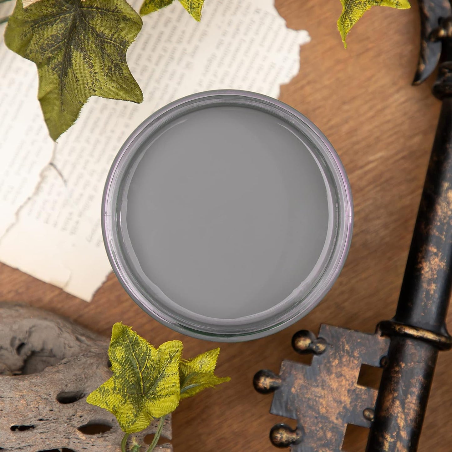 Dixie Belle Paint Company Chalk Finish Furniture Paint - Hurricane Gray (1 Gallon - 128oz) - Matte Medium Gray Chic Chalk Mineral DIY Furniture Paint