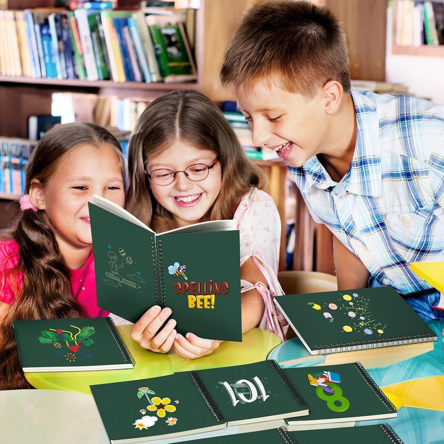 Yahenda 36 Pcs Spiral Notebook Bulk A5 Journal Lined 8.3'' x 5.5'' Writing Composition Paper Small Notepad Subject Notebook for Students Office Business Back to School Supplies (Deep Green)