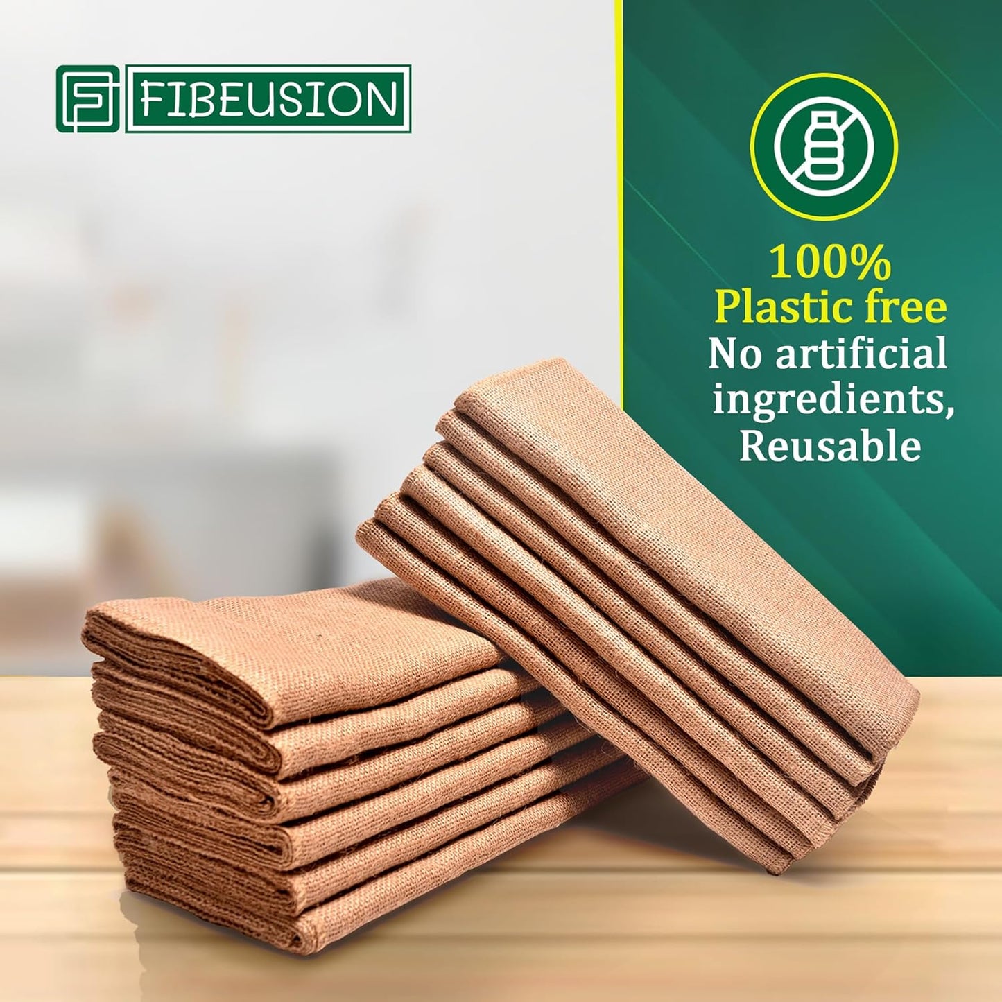 Burlap Table Runners (Pack of 6) – 14”x 108” - No-Fray Finished Edge Premium Quality Natural Table Runner – No Odor, Eco-Friendly Burlap Runner, Perfect for Rustic Table Decor and Other DIY Crafts