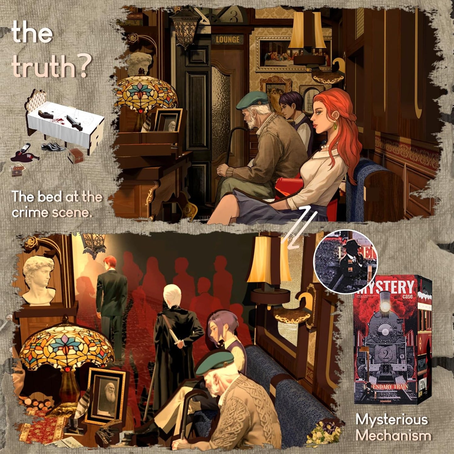 CUTEBEE Book Nook Kit, DIY Booknook Miniature House Tiny House 3D Wooden Puzzle Dollhouse Kit for Adults and Teens, Bookshelf Insert Decor, DIY Craft Gift Model Build