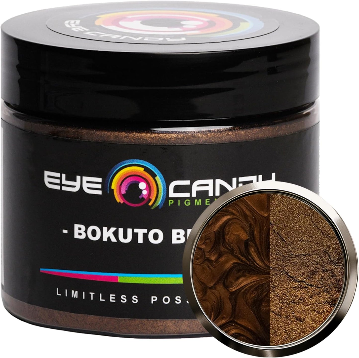 Eye Candy Mica Powder Pigment “Bokuto Brown” (50g) Multipurpose DIY Arts and Crafts Additive | Woodworking, Epoxy, Resin, Natural Bath Bombs, Paint, Soap, Nail Polish, Lip Balm (Bokuto Brown, 50G)