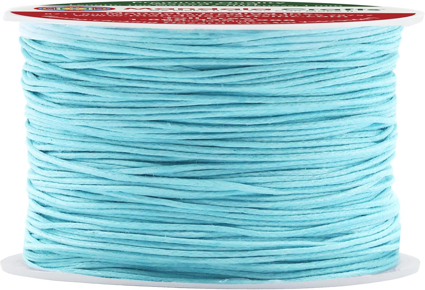 Mandala Crafts 1mm 109 Yards Mint Cotton Waxed Cord for Jewelry Making Bracelet Cord Waxed String - Beading String Thread Jewelry Cords for Necklaces String