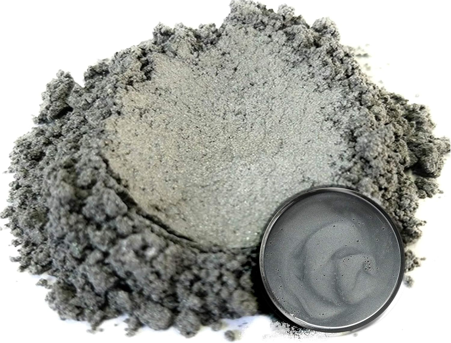 Eye Candy Pigments Premium Grey Mica Powder - Sendai Grey (25gr) - for Epoxy, Resin, Soap, Paint, Woodworking, Acrylic Pouring, Bath Bombs, Fishing Lures - DIY Arts and Crafts Additive