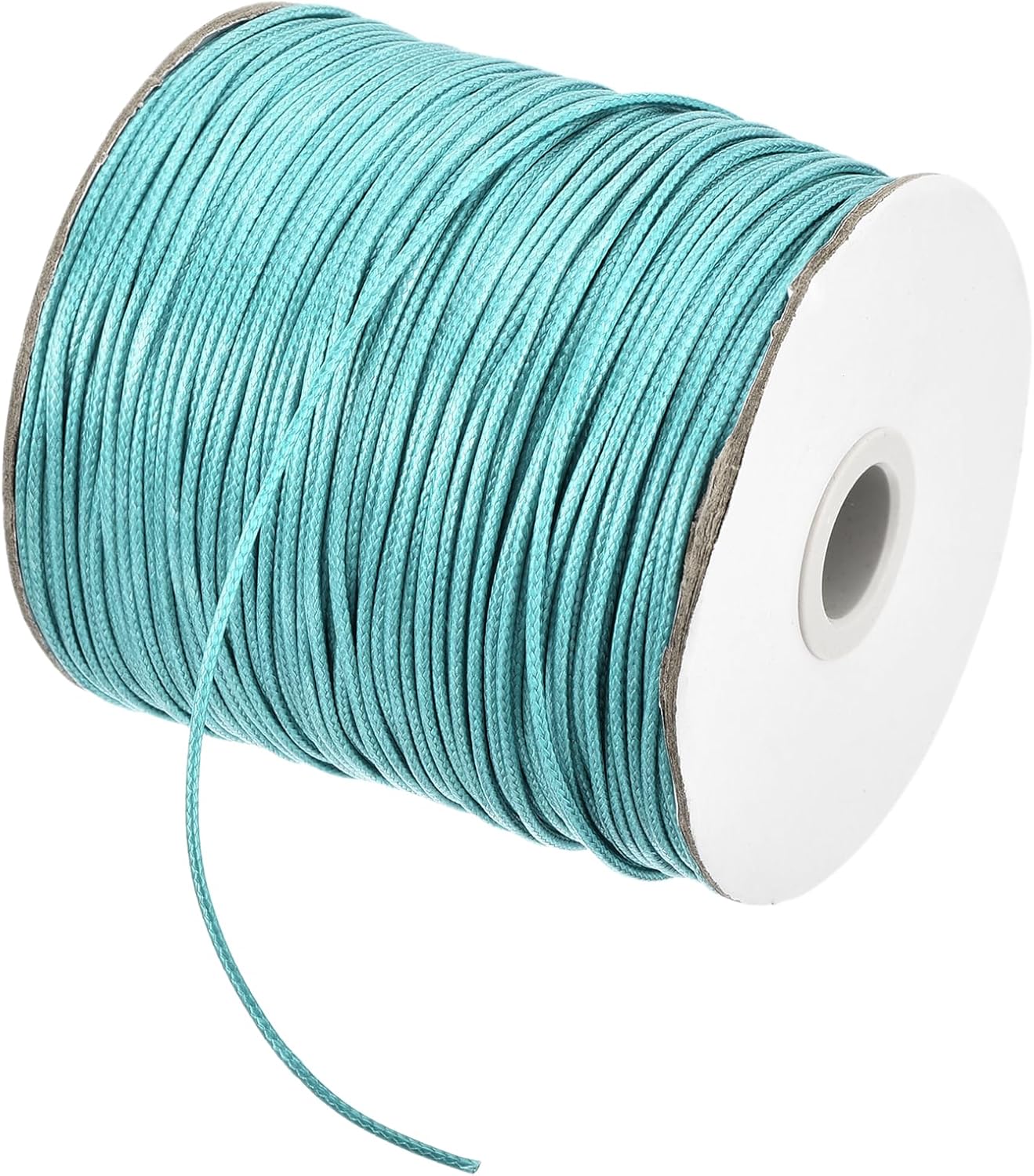 MECCANIXITY Waxed Cord 1.5mm Waxed Polyester Cord 175 Yard Wax String for Bracelet Making,Necklaces, Beading,Jewelry Making and DIY Crafts(Blue)