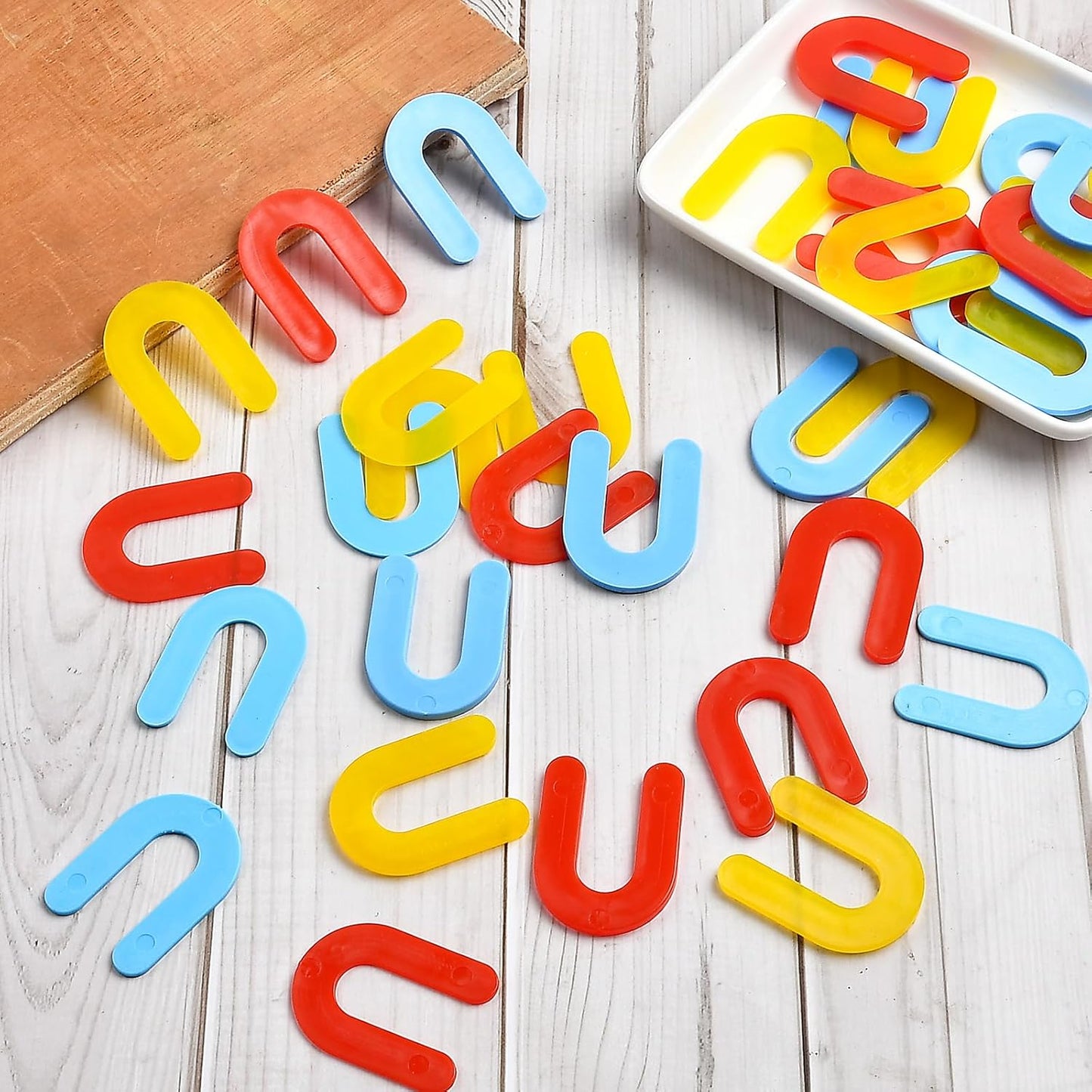 Horseshoe Shim Tile Spacers 1/16 Inch Tile Spacers U Shape Plastic Shims for Tile Leveler Spacers (1/16 Blue 500 pieces)