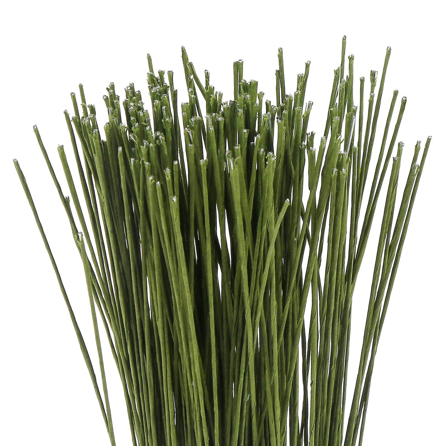 CCINEE 26 Gauge Dark Green Floral Wire Stem for Flower Arrangement Craft Supply,16 Inch,200PCS
