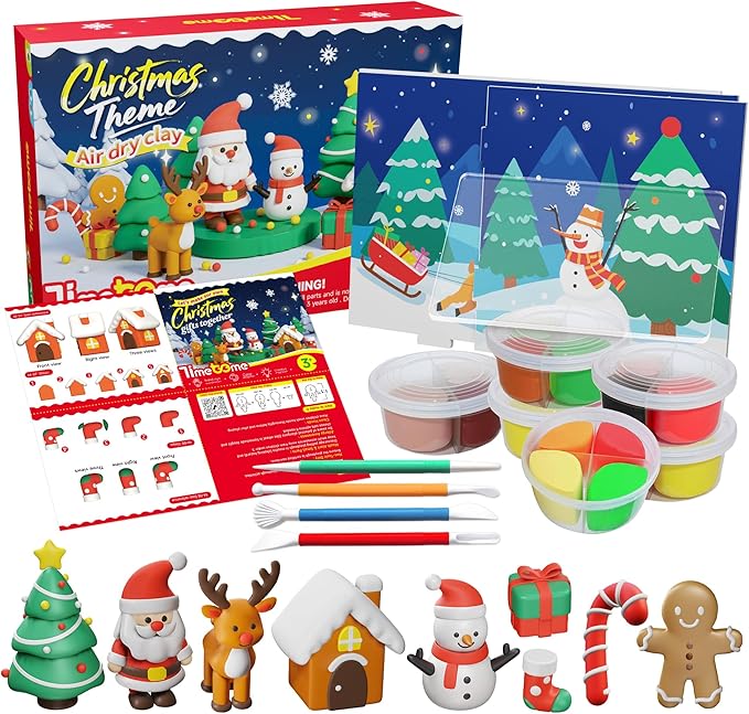 Air Dry Clay, 12 Boxs Modeling Clay for Kids, DIY Art Crafts Toy Gift Air Dry Clay Kit for Boys & Girls Ages 3 4 5 6 7 8 9 10 12