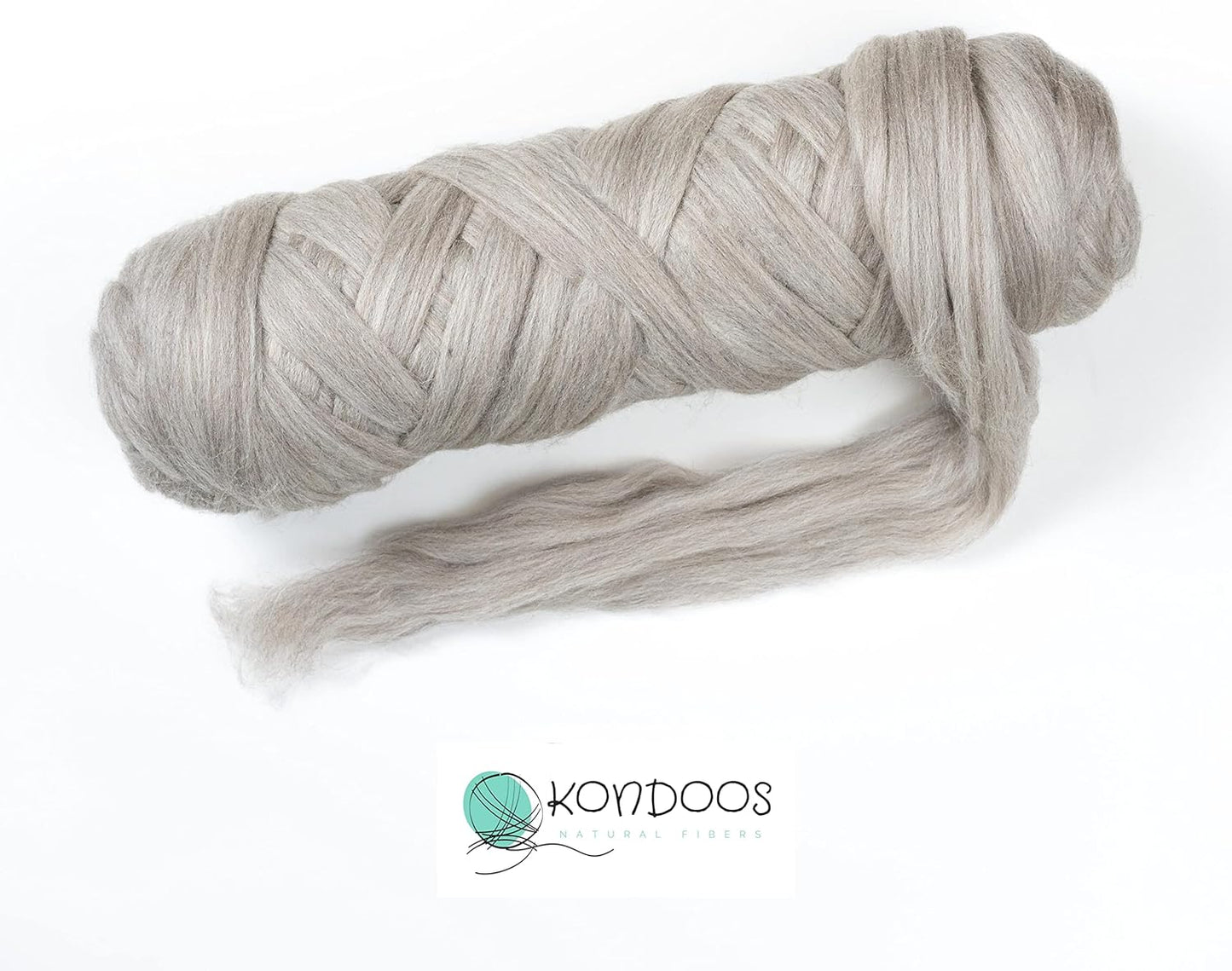 Natural Wool Bulk roving, 2 lb. Best Wool for Spinning, arm Knitting, Felting, Chunky Blankets and Tapestry. Natural Colors, un-Dyed. (Sand, 2 lb)