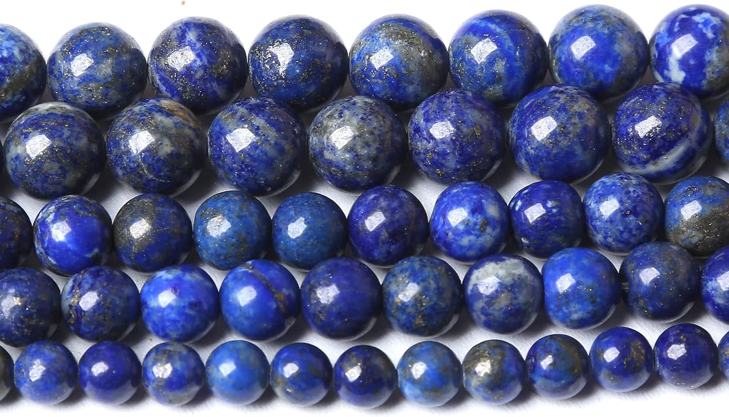 AAA+ Natural Lapis Lazuli Gemstone Beads 4mm 89PCS Round Loose Stone Beads for Jewelry Making DIY Bracelets Necklace Earrings