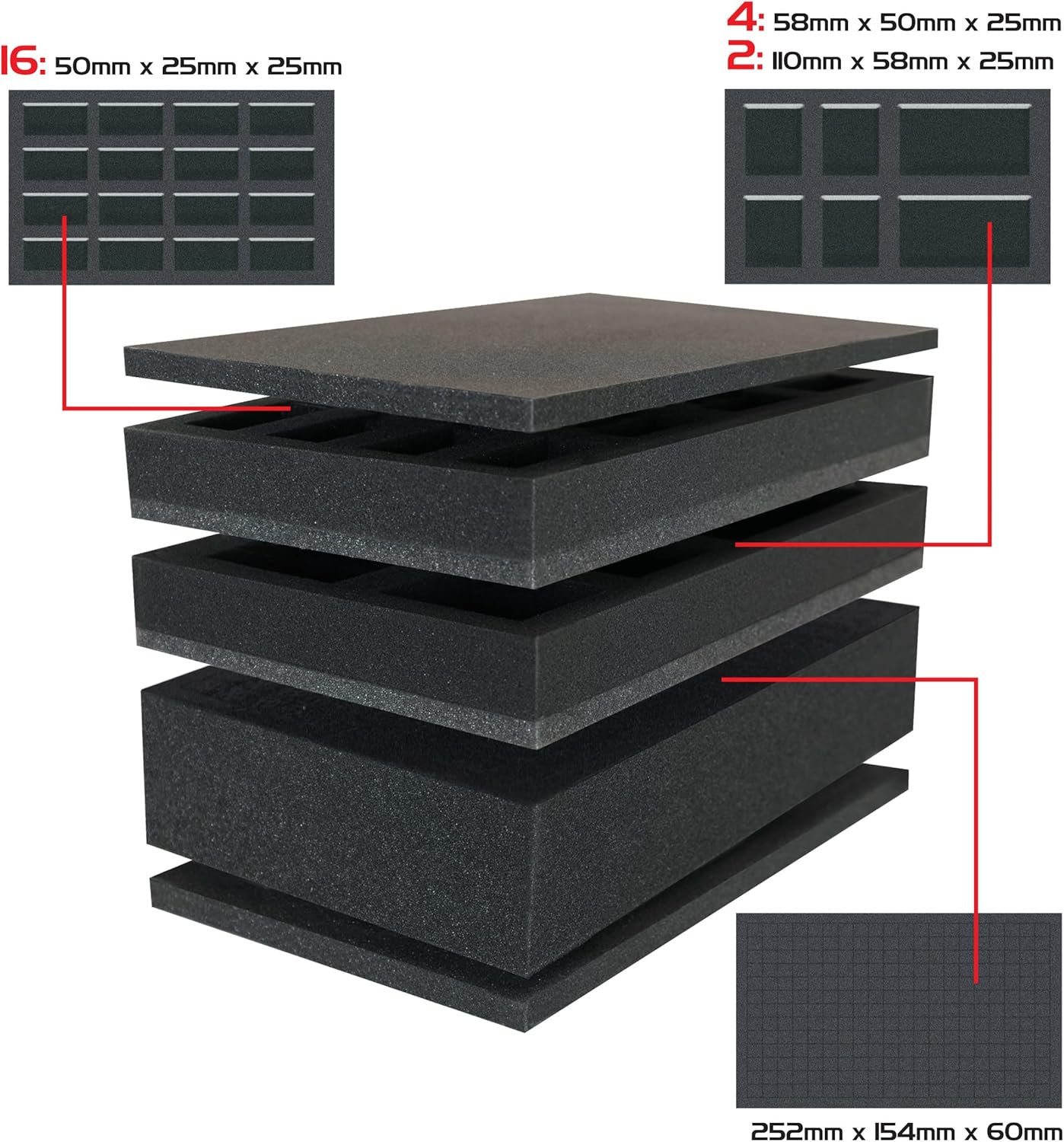 ENHANCE DnD Backpack - RPG DM Bag for Dungeons and Dragons - Travel DnD Bag Organizer fits 6-8 Books Upright, 18" Laptop/DM Screen Slot, Miniature Storage Foam Trays, Accessories Pockets, Map Strap