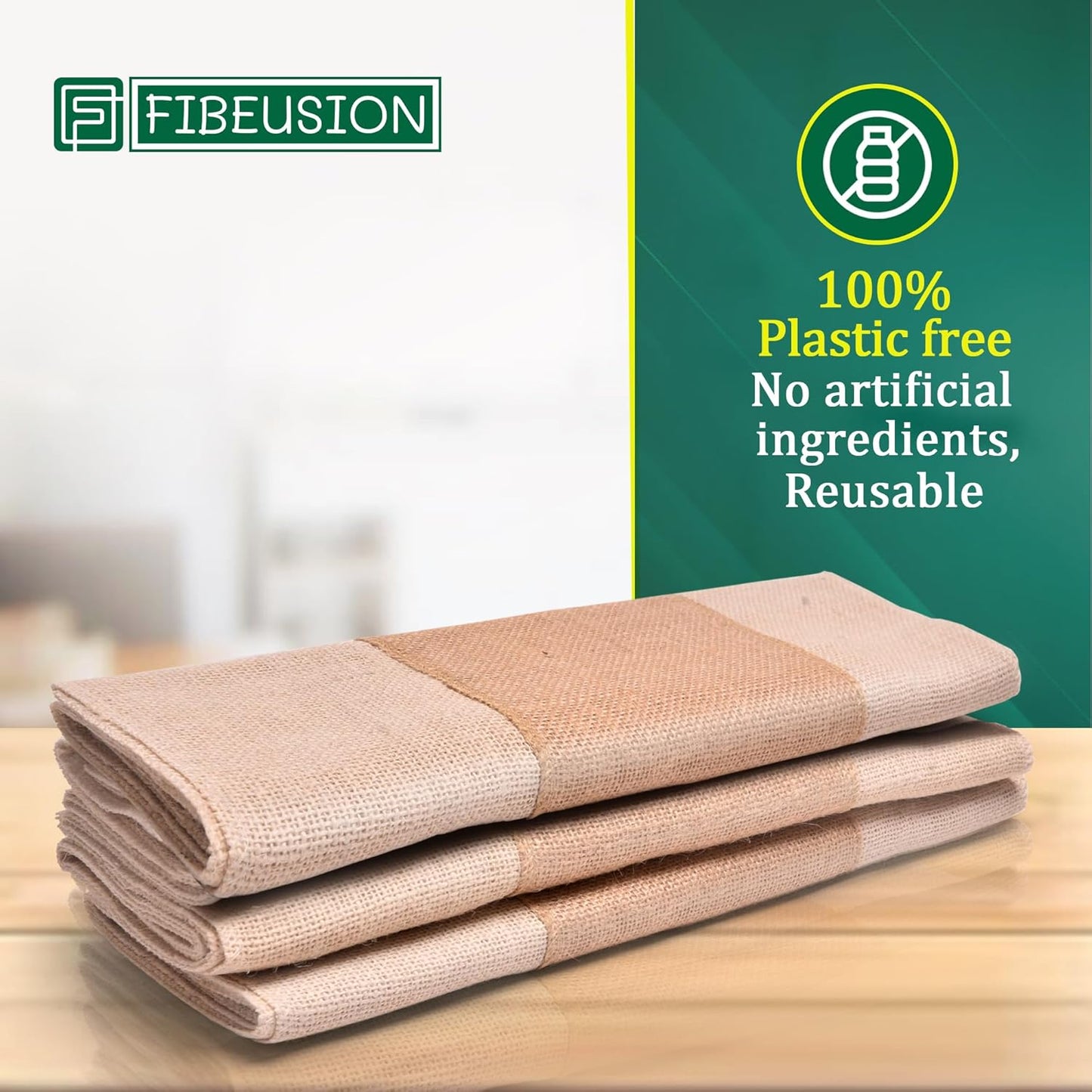 Burlap Table Runners (Pack of 6) – 14”x 72” - No-Fray Finished Edge Natural Table Runner – No Odor Farmhouse Style Natural Stripe on White Burlap Runner - Perfect for Christmas, Wedding, Thanksgiving