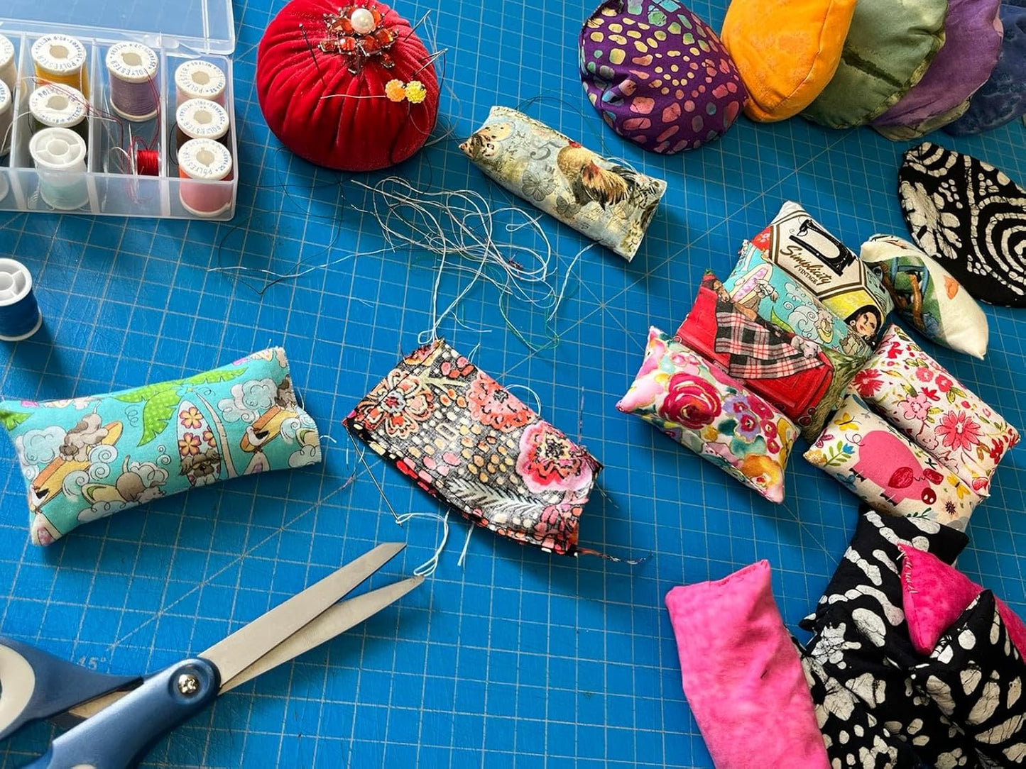 Emery Pincushion for Sewing - Filled with Abrasive Emery Sand - Handmade in USA (2"x3", Forest Spirits)