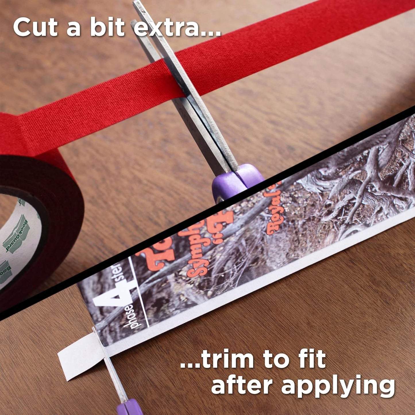 BookGuard 1 Inch Premium Bookbinding Repair Cloth Tape, 15 Yard Roll, Red