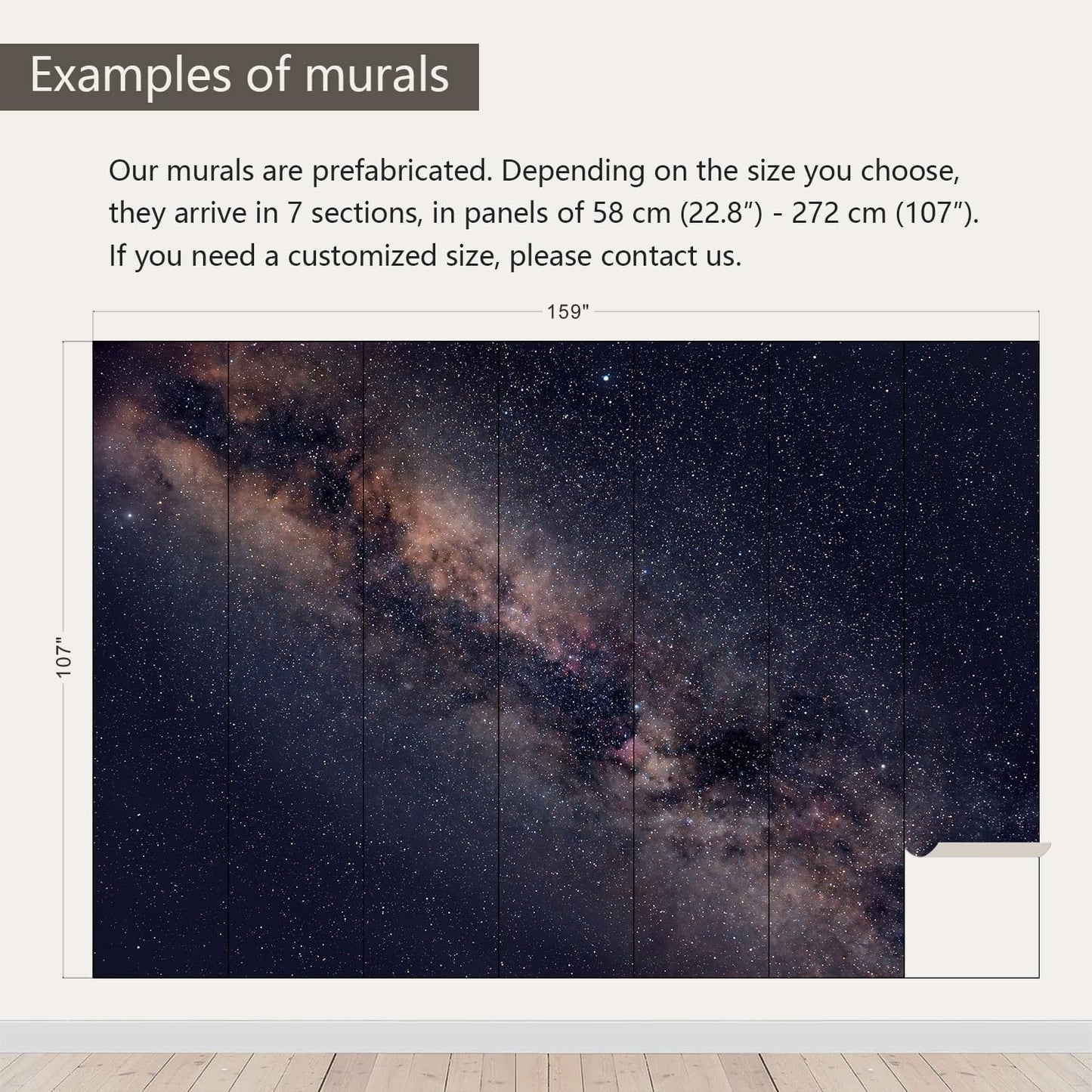 AFZEVEB-Galaxy Stars Wallpaper Wall murals for Ceiling 159"x107"(Not Peel and Stick)